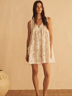 Aur Ocea MERLETTI Lace Mini Swing Dress